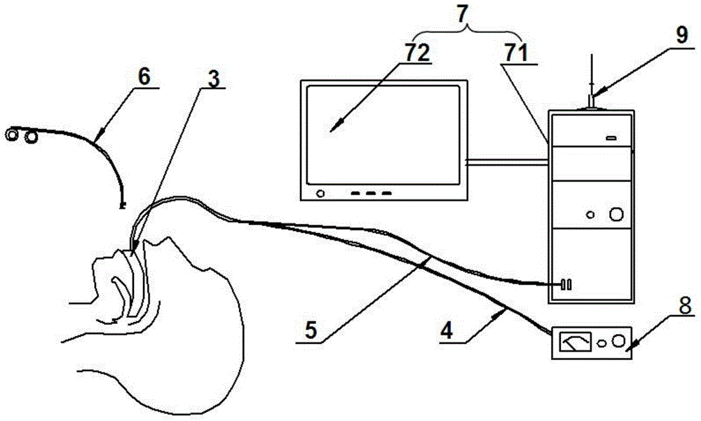 Surgical bent visual self-retaining laryngoscope system and using method thereof