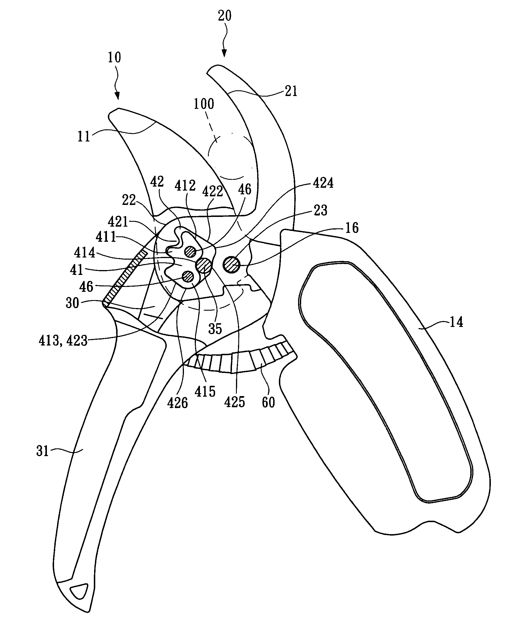 Effort-saving gardening shears