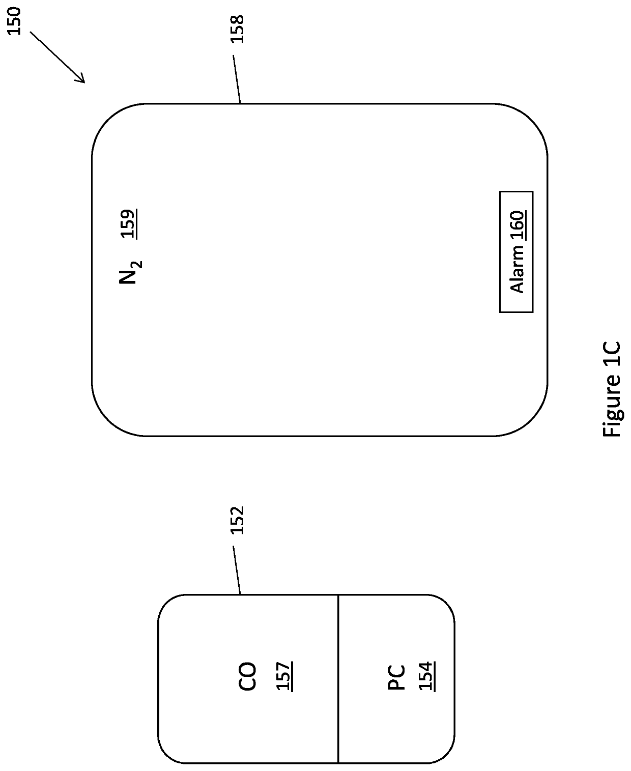 System and method for carbon monoxide atmosphere stored blood components