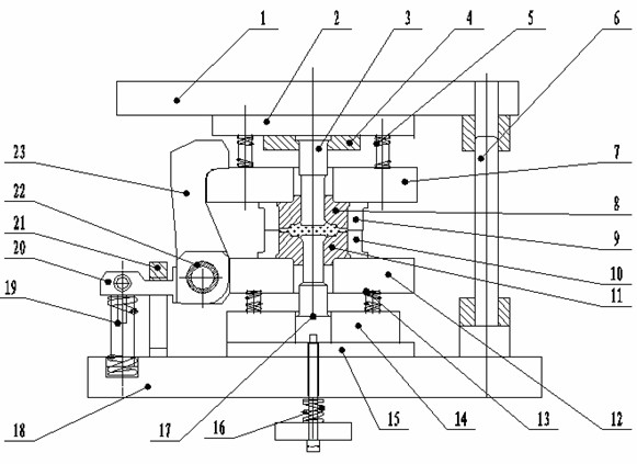 Blocking extrusion forming die