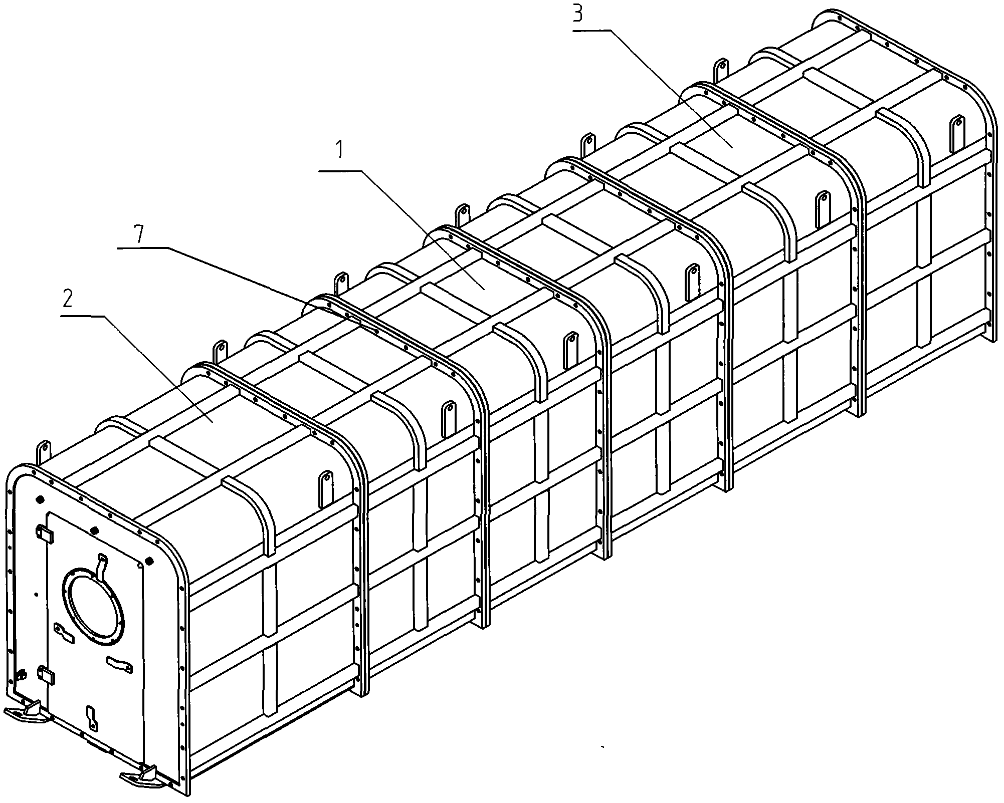 Movable type rescue capsule for mine