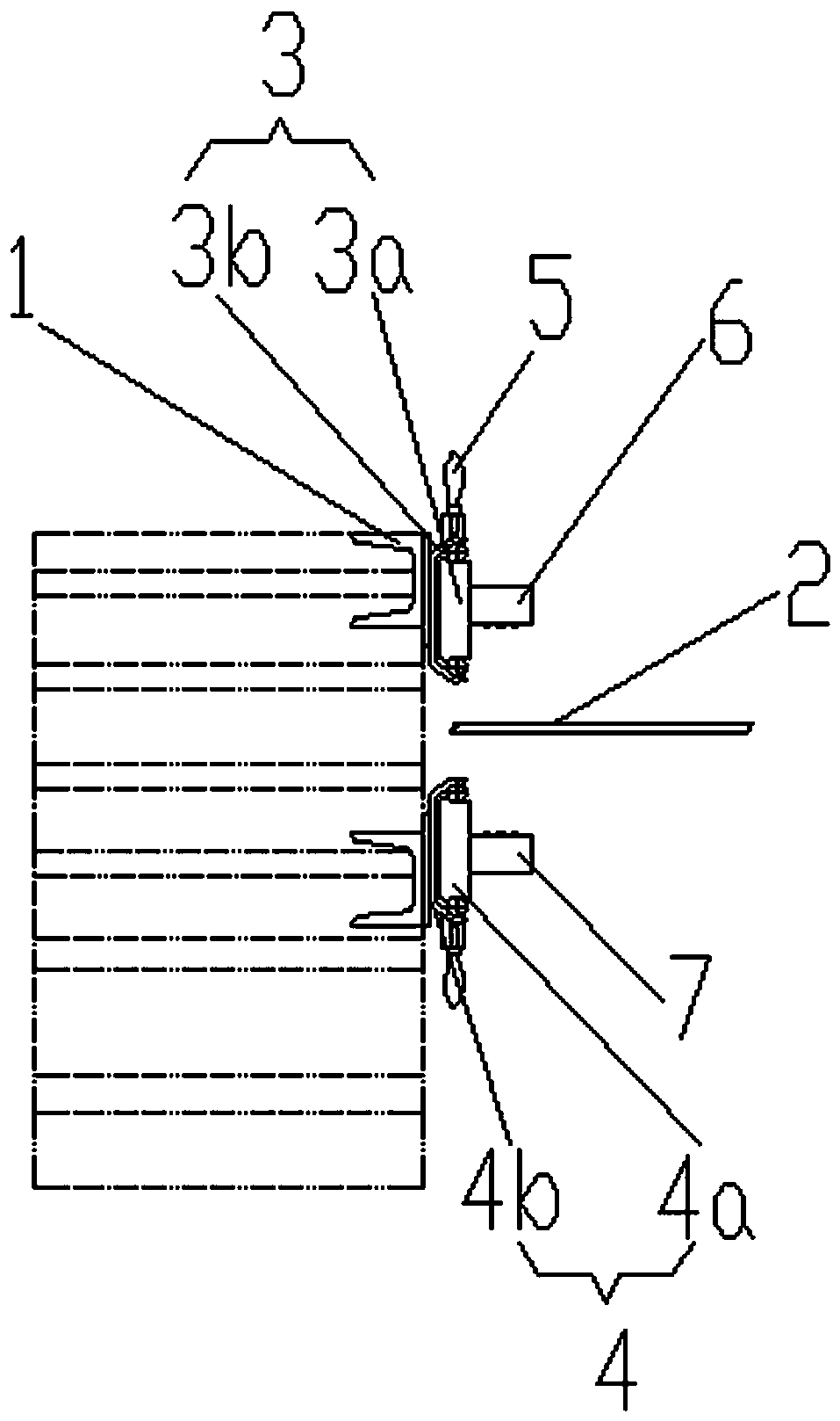 Warning device for glass tape cracks