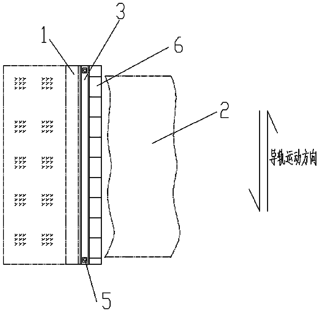 Warning device for glass tape cracks