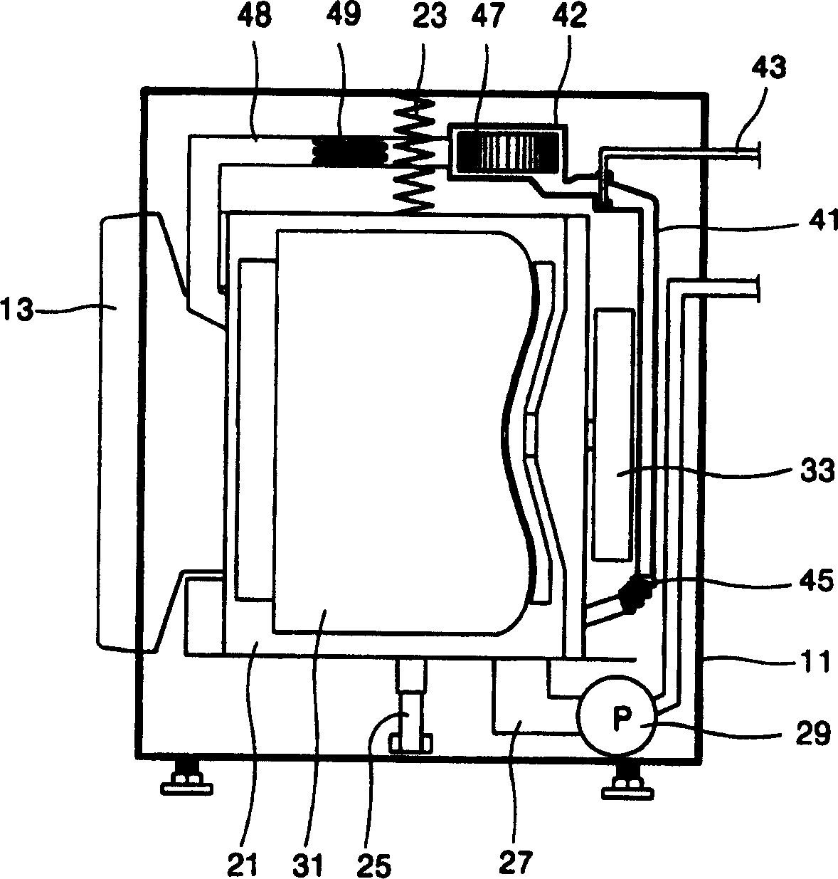 Condensing unit for wasing dryer