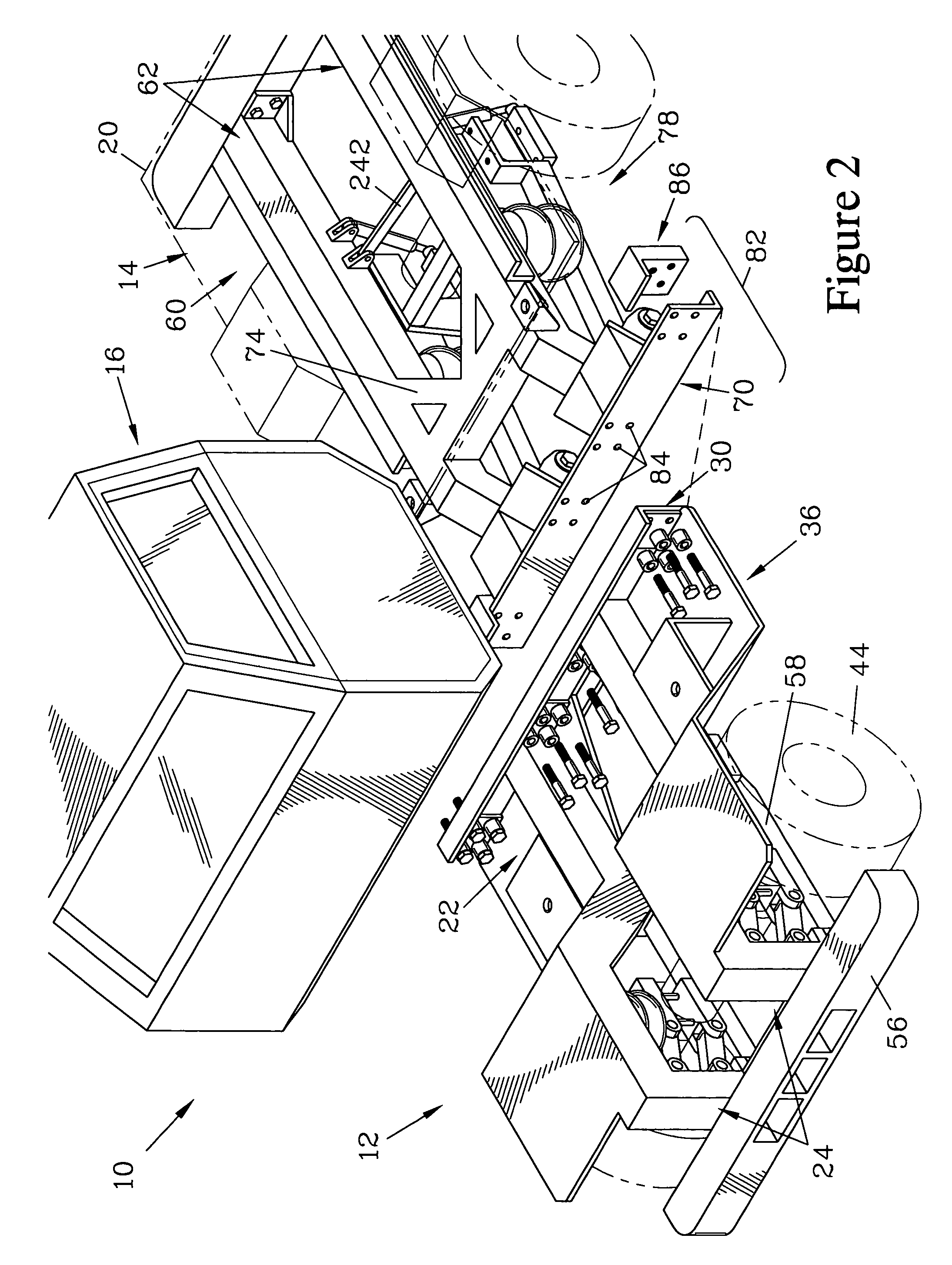 Modular mine service vehicle