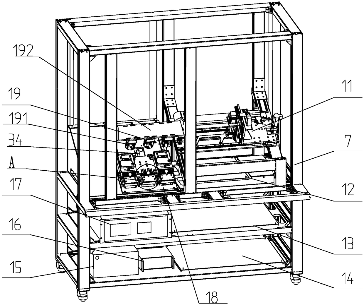 Device and method for intelligent sorting and checking of dismounted single-phase electric energy meters