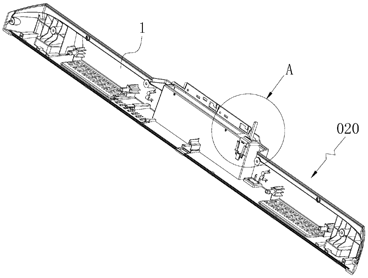 Power line fixing structure, display device and power line installation method