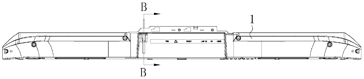 Power line fixing structure, display device and power line installation method