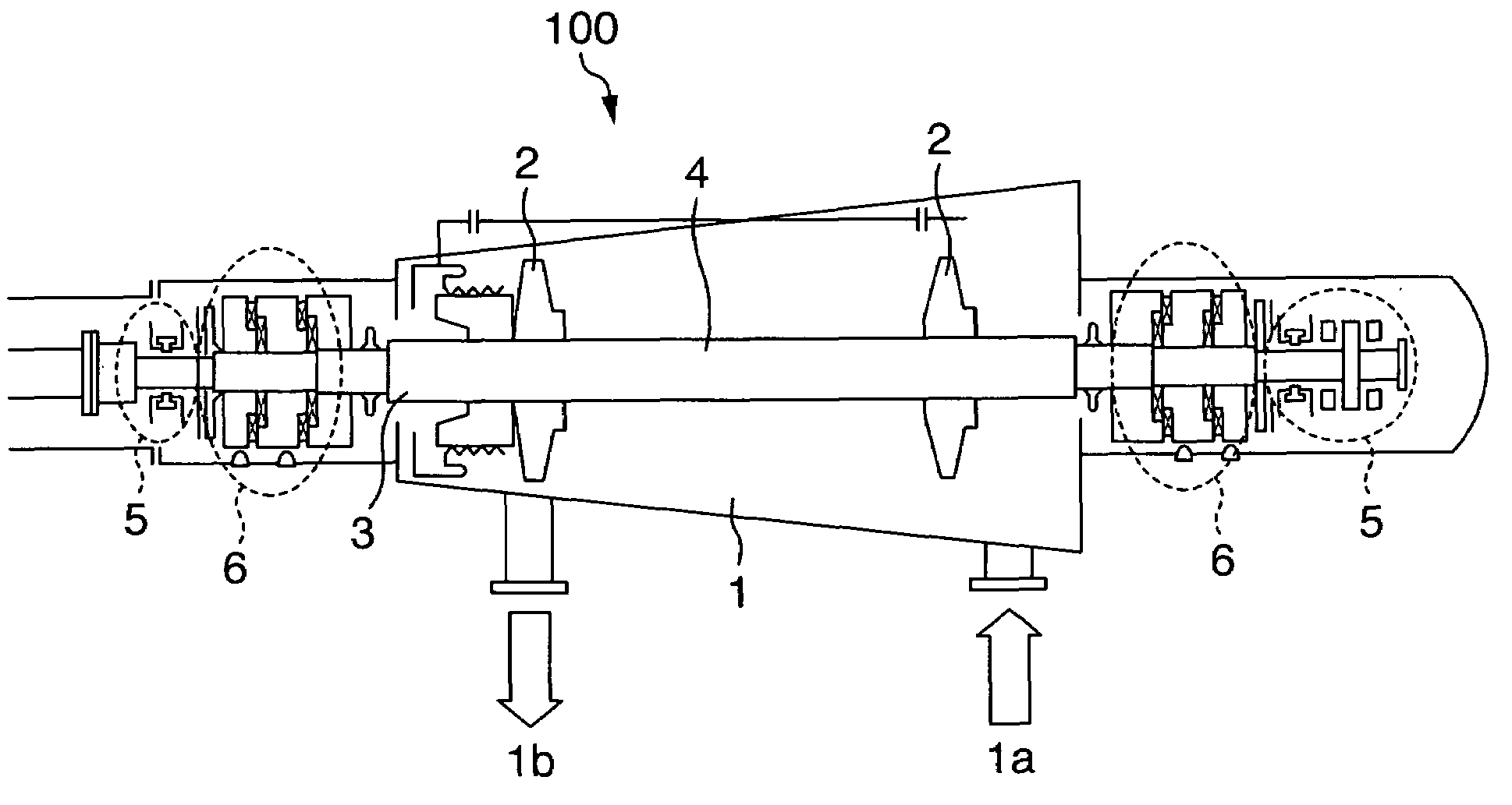 Centrifugal compressor and dry gas seal system for use in it