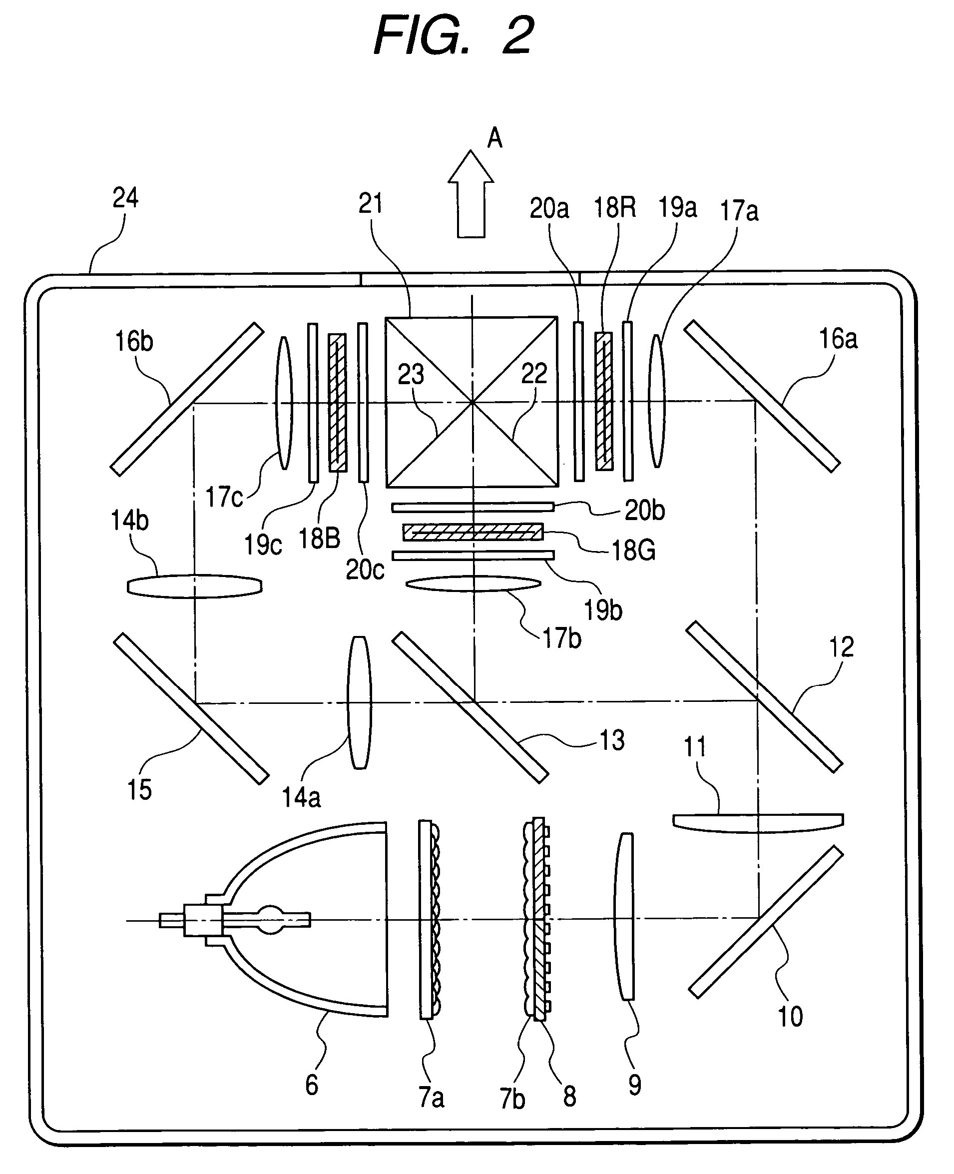 Optical projector and image display apparatus using the same