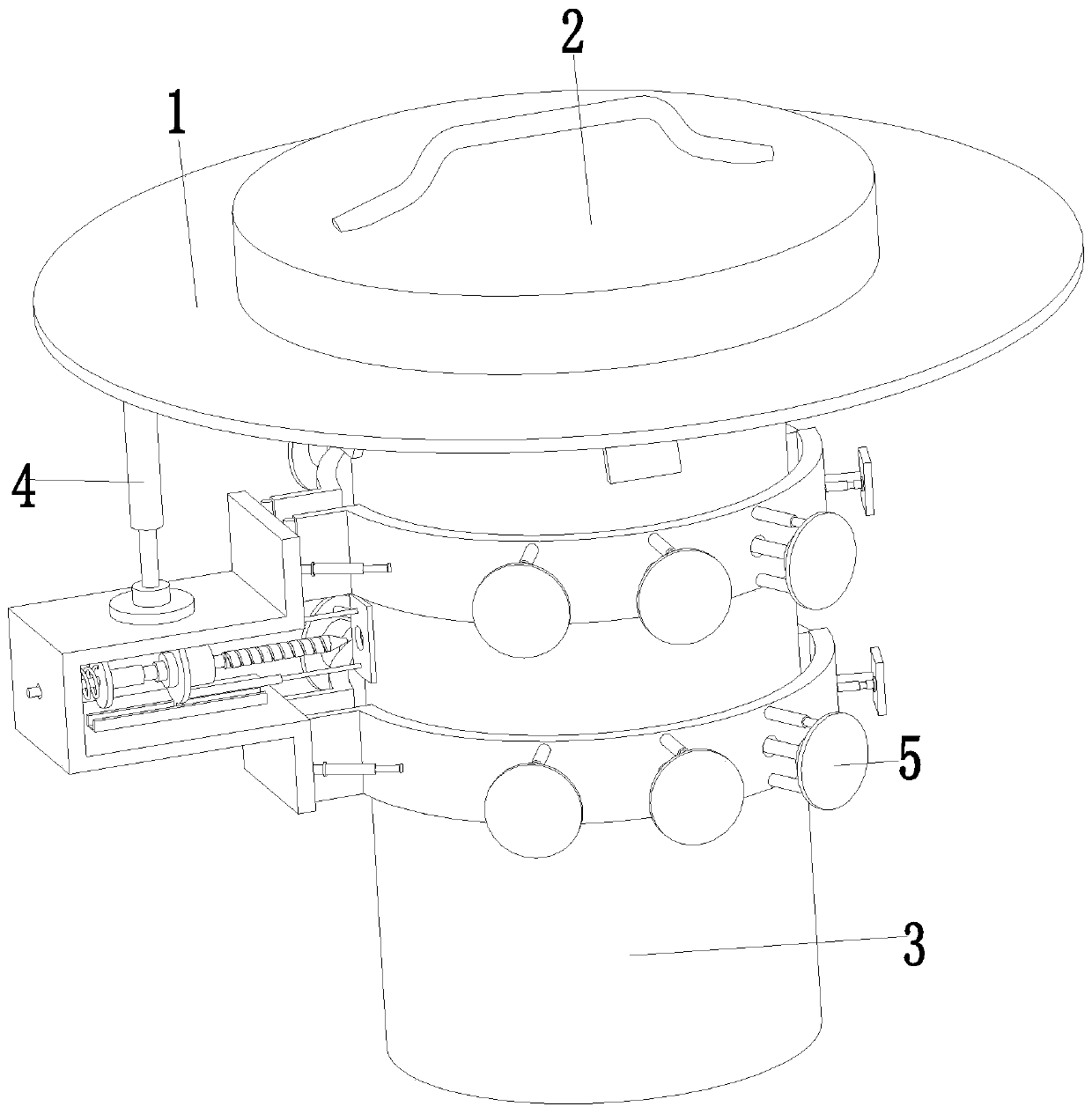 A portable galvanized steel pipe automatic drilling equipment and drilling method thereof