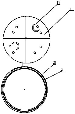 All-nodular cast iron well lid for electric power engineering