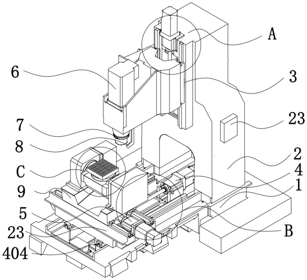 Device and method of high-precision five-axis linkage machining center and storage medium