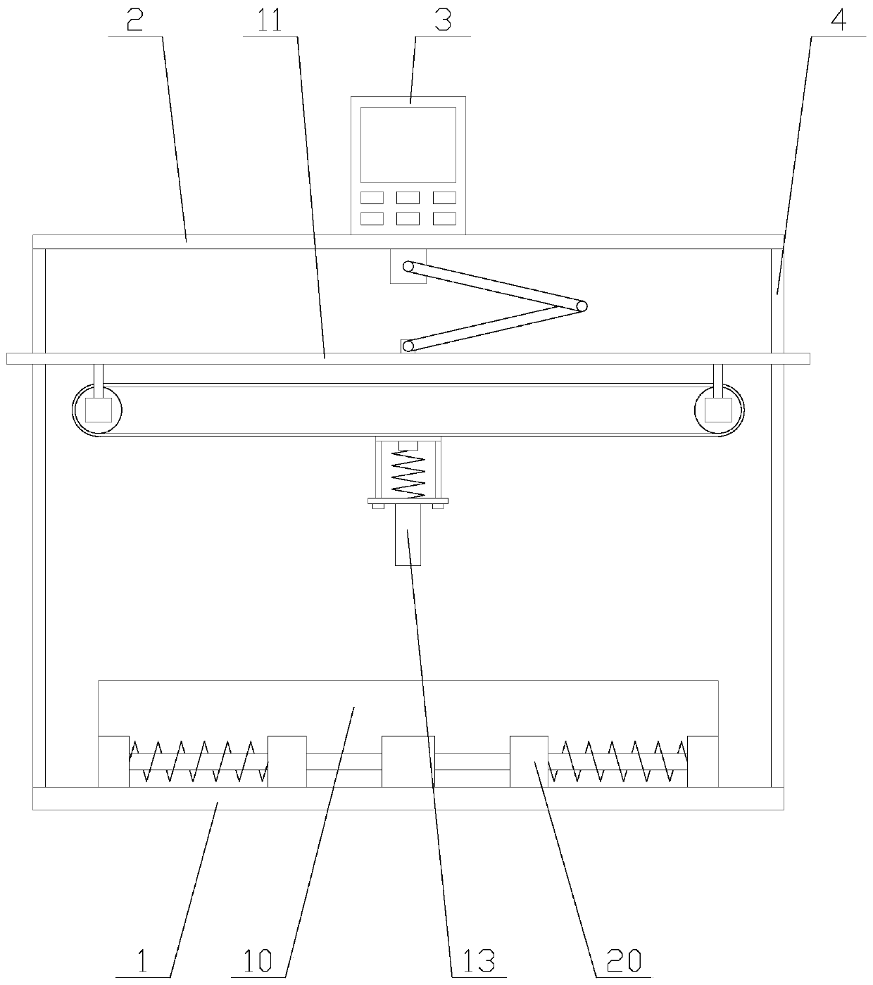 Automatic ultrasonic flaw detection device for safety detection