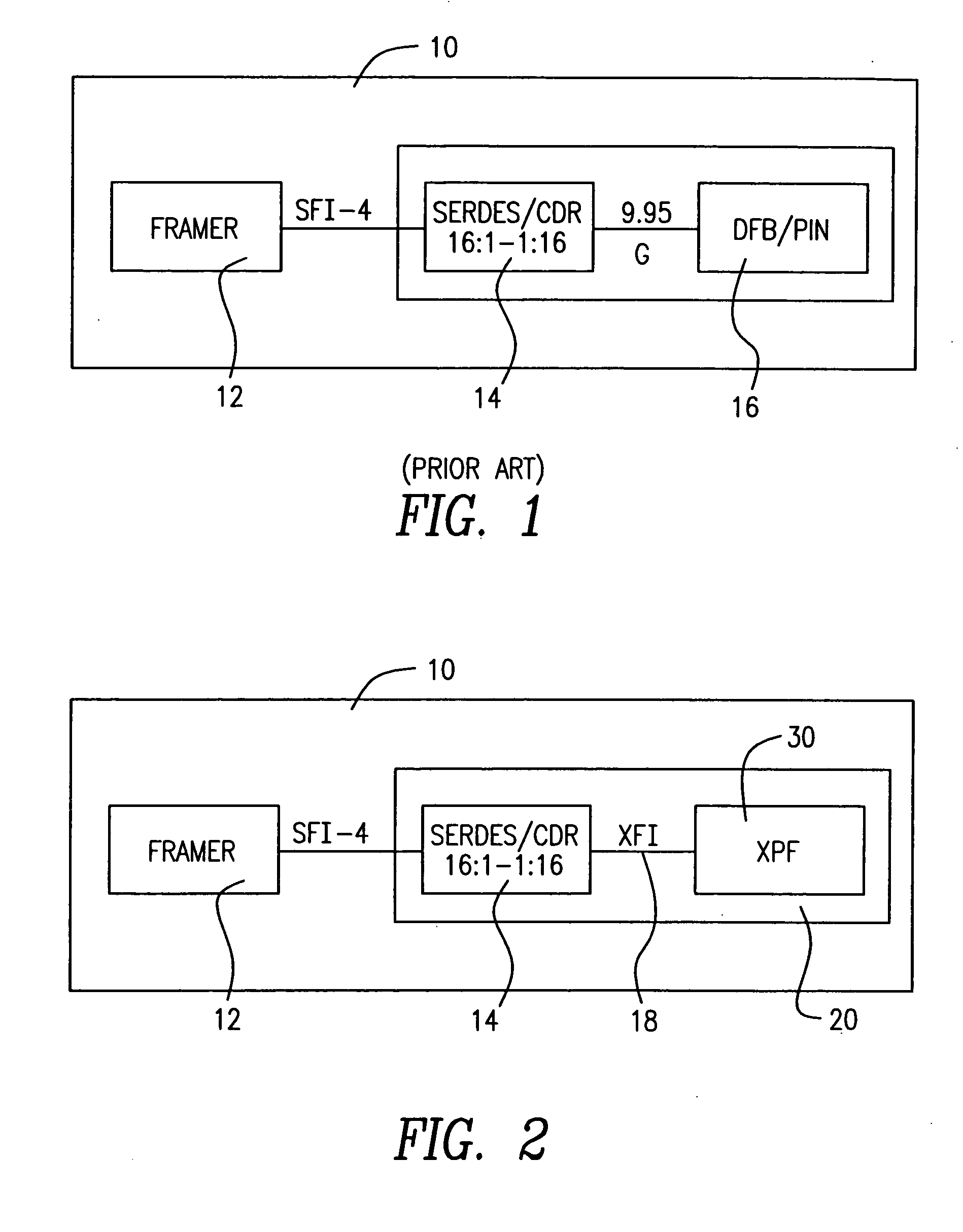 XFP adapter module