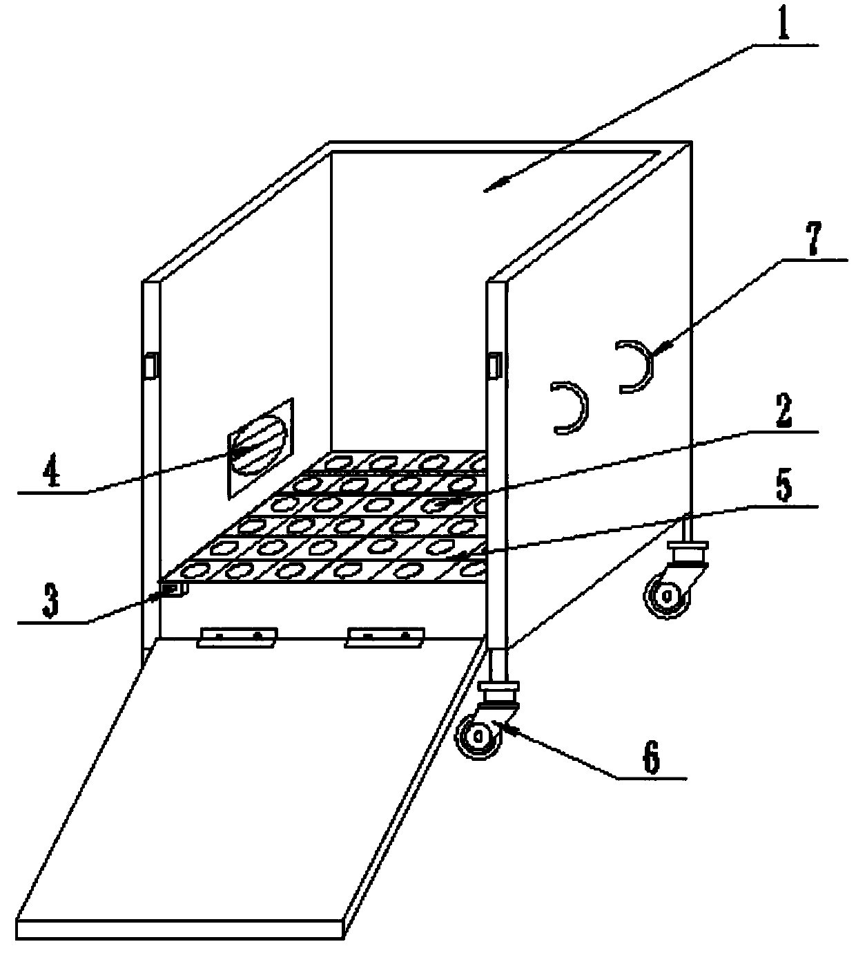 Multifunctional storage box with cellular board structure and used for storing copper tubes vertically