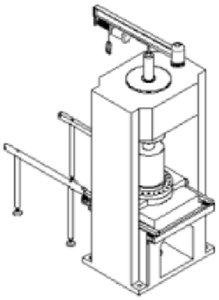 Laboratory three-dimensional dynamic rock crushing test system and method