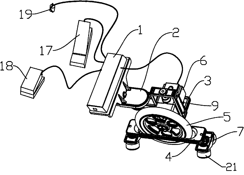 Automatic power booster of slab railcar