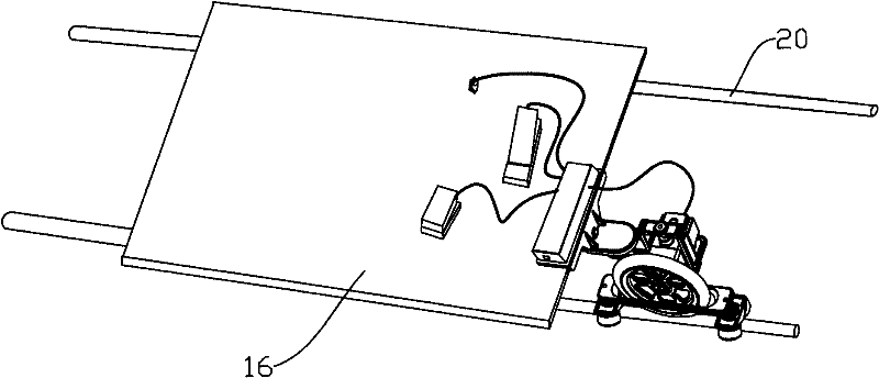 Automatic power booster of slab railcar