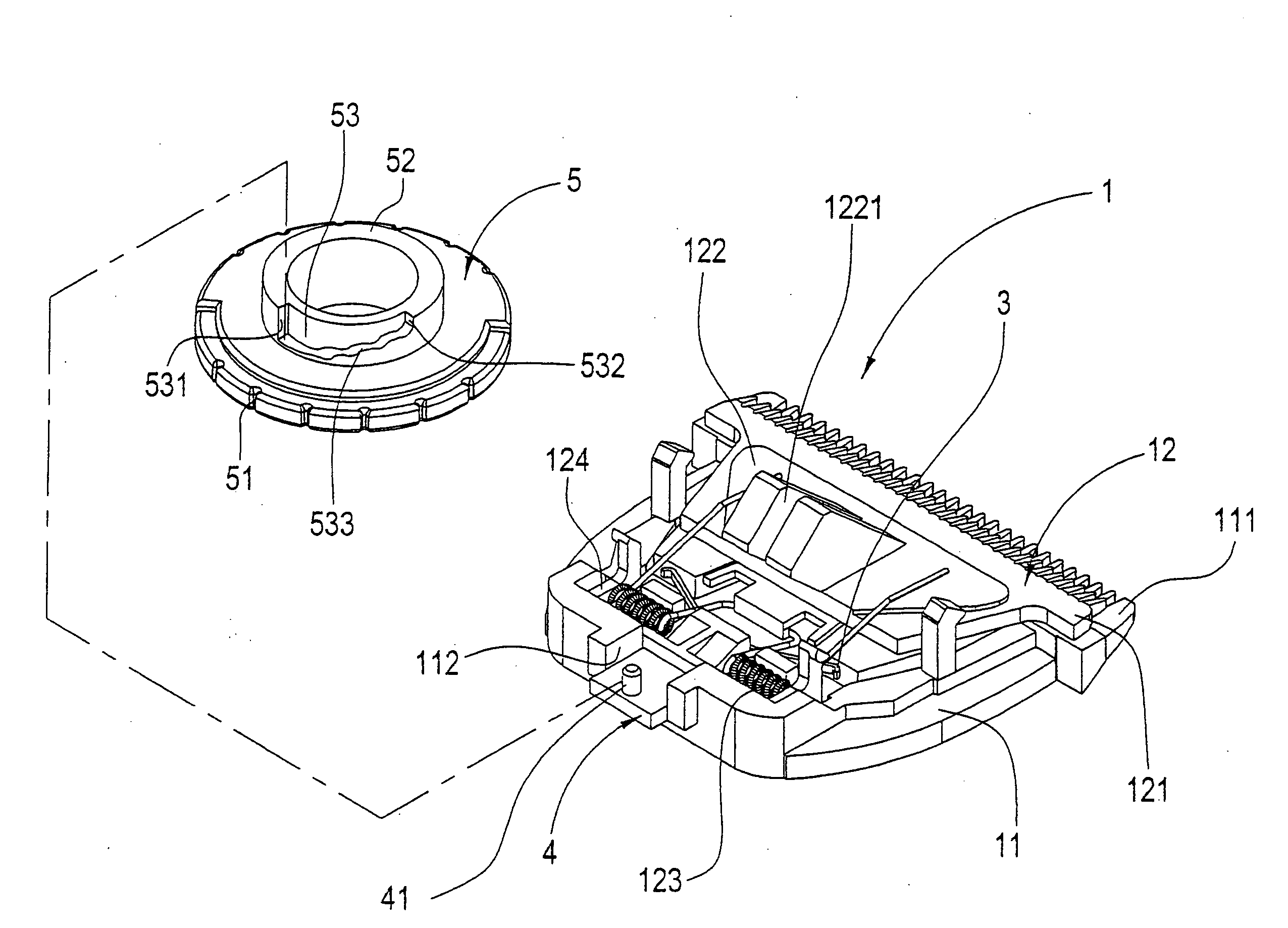 Adjustable apparatus for hair clipper