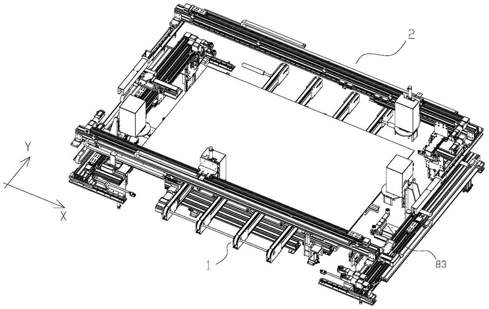 Automatic adhesive tape tearing equipment