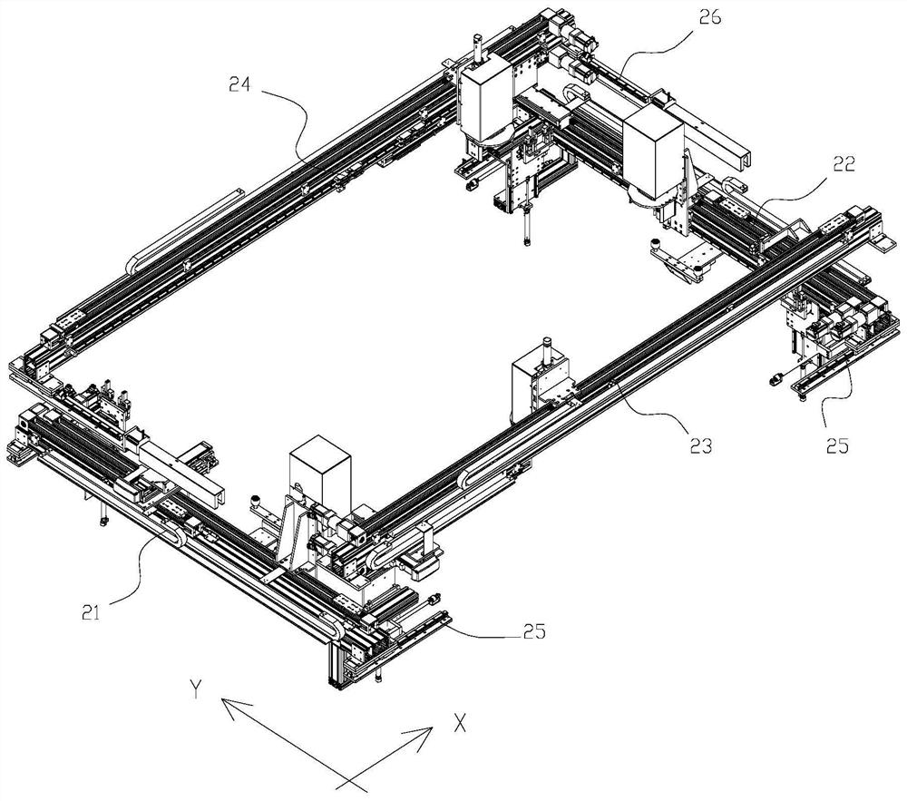 Automatic adhesive tape tearing equipment