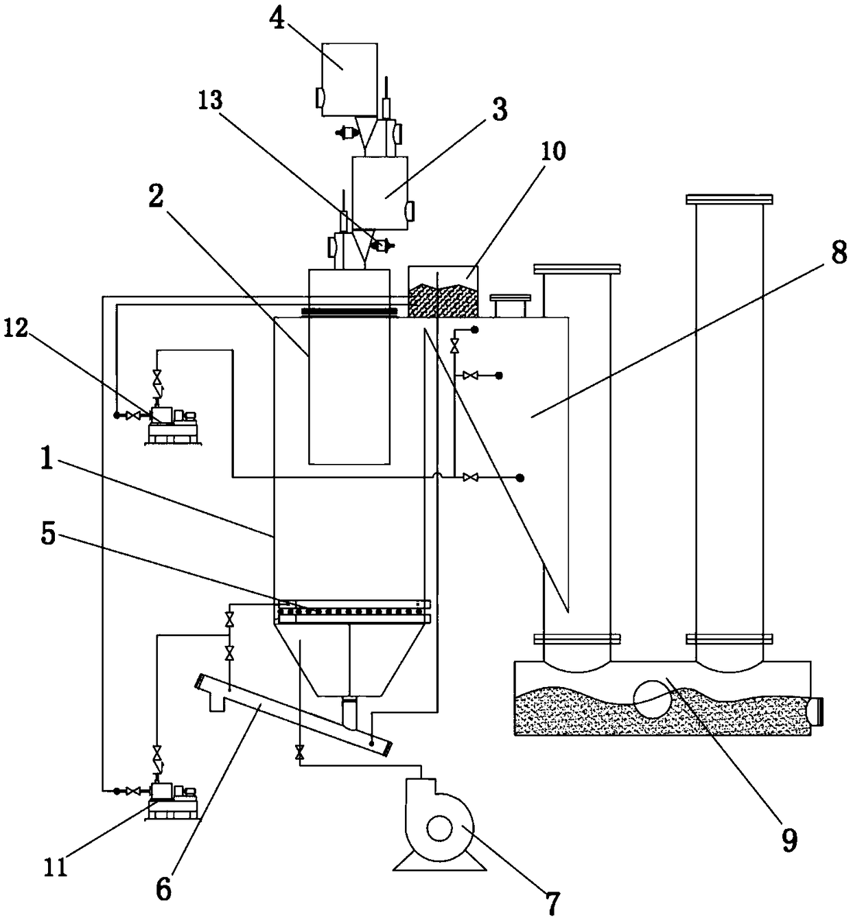 Carbon matrix fertilizer production resource comprehensive utilization method based on updraft carbon gas co-production furnace