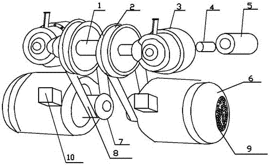 Transmission system of stirring machine