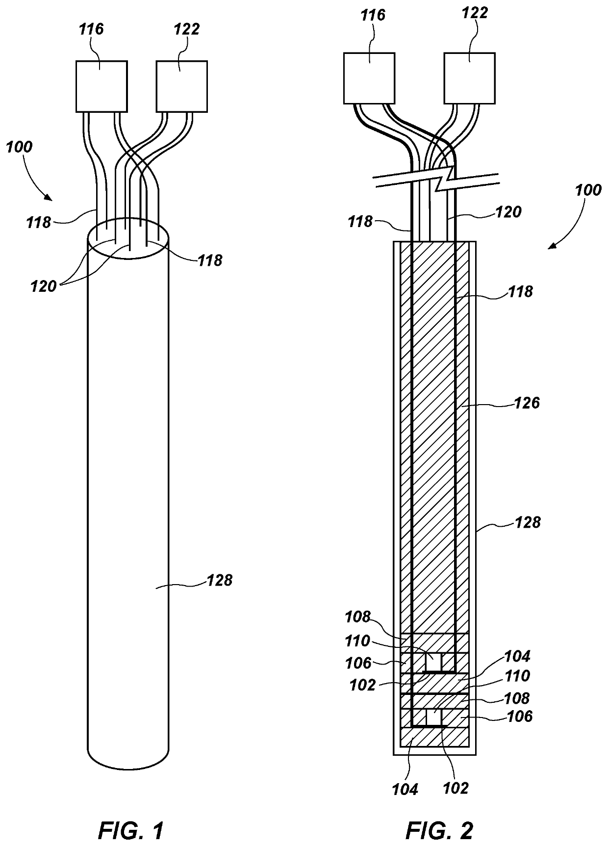 Sensors for measuring thermal conductivity and related methods