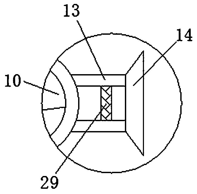 Grain grinding device for agricultural production