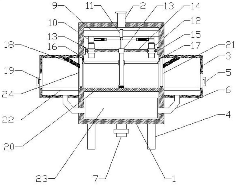 Environmental engineering water quality detection solid-liquid separation device