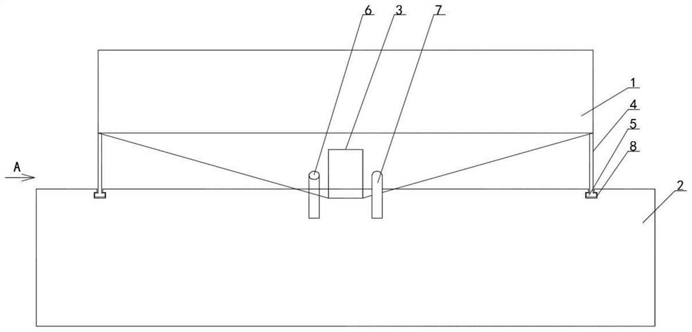 Test method for simulating partial root zone irrigation through longitudinal water difference distribution