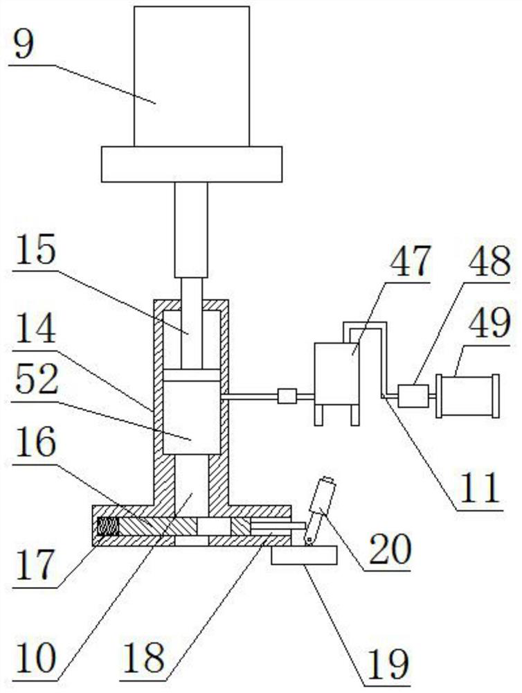 A hydraulic high-speed water hammer punching machine