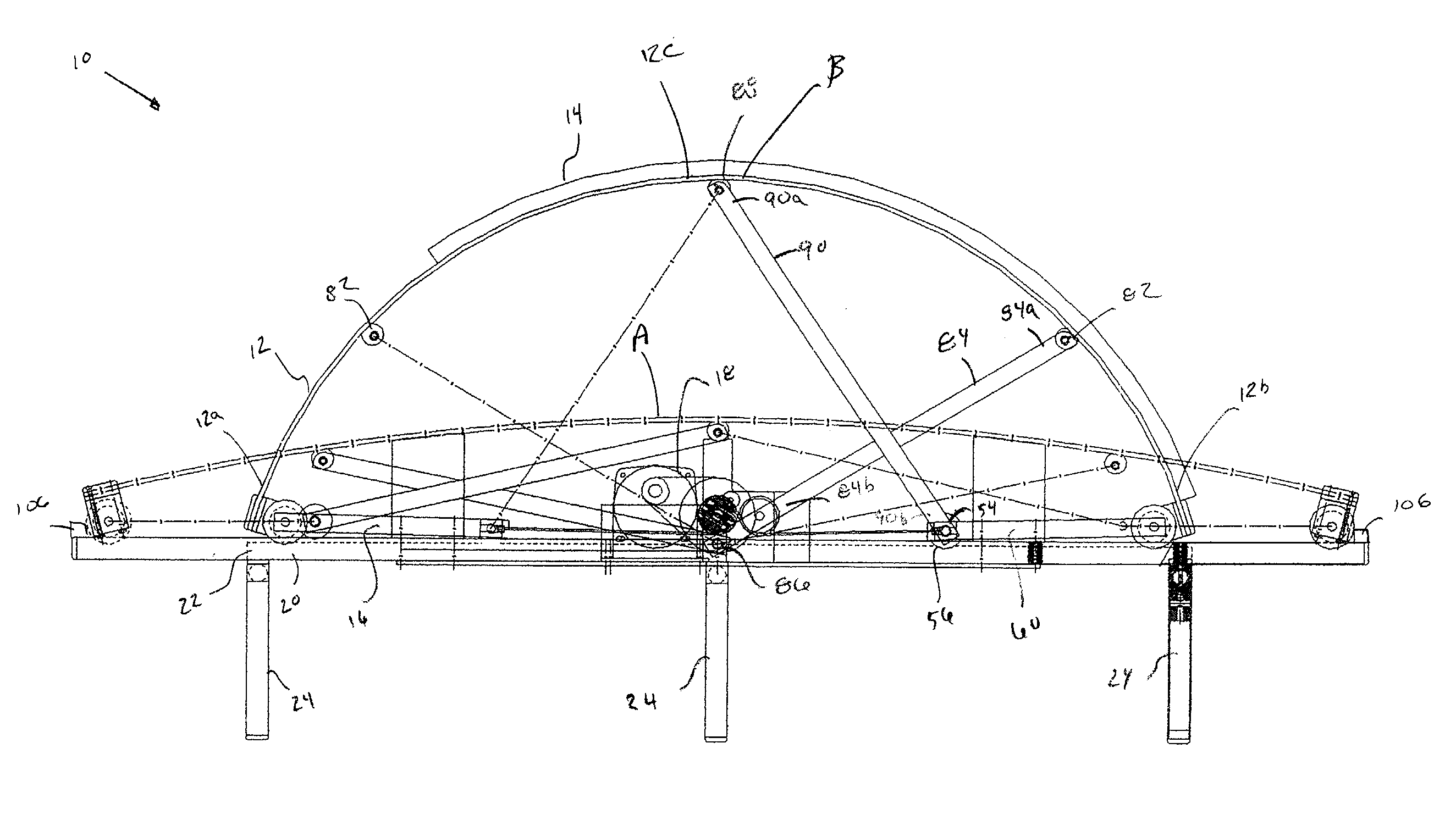 Variable radius flexibility apparatus