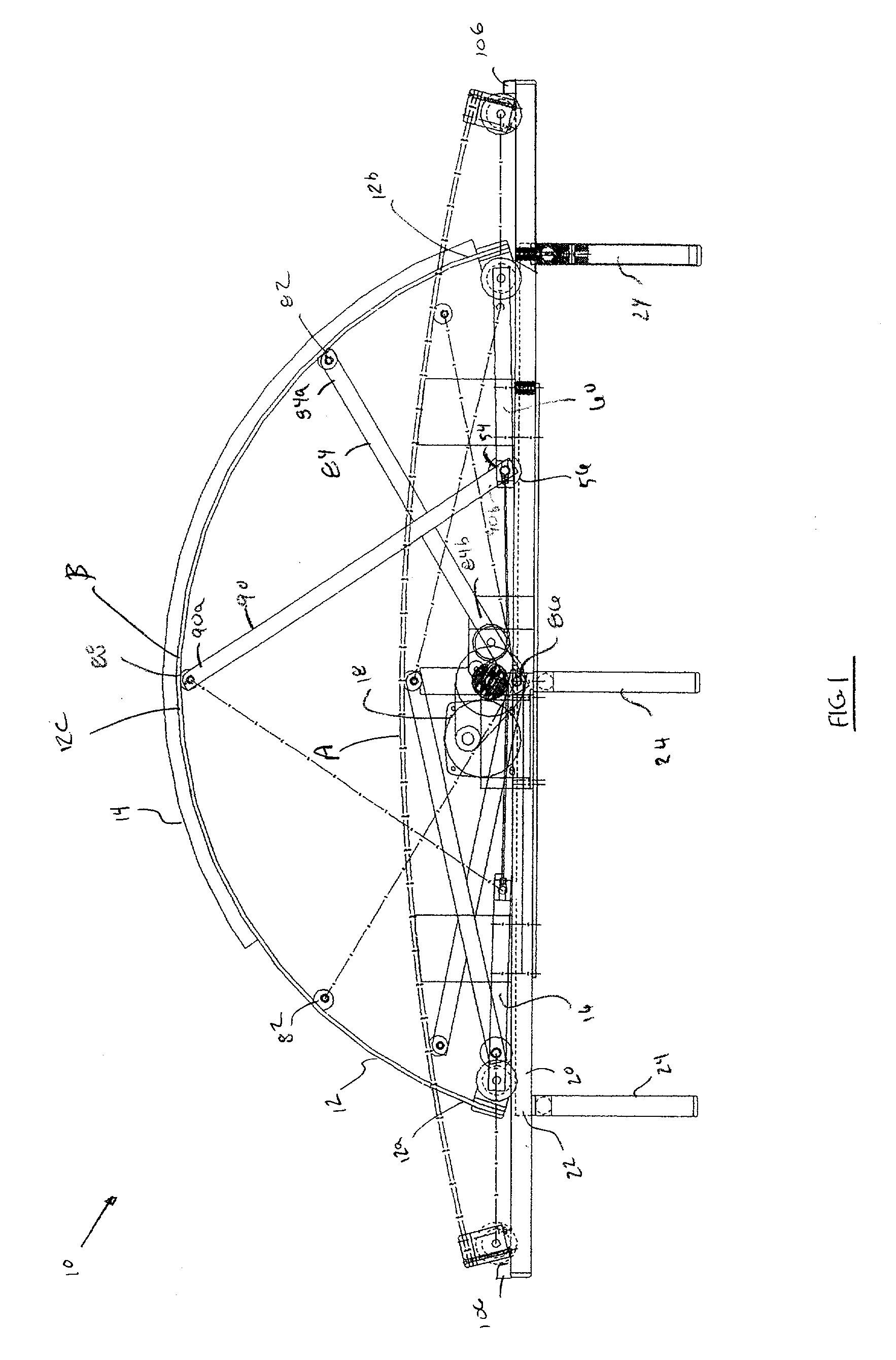 Variable radius flexibility apparatus