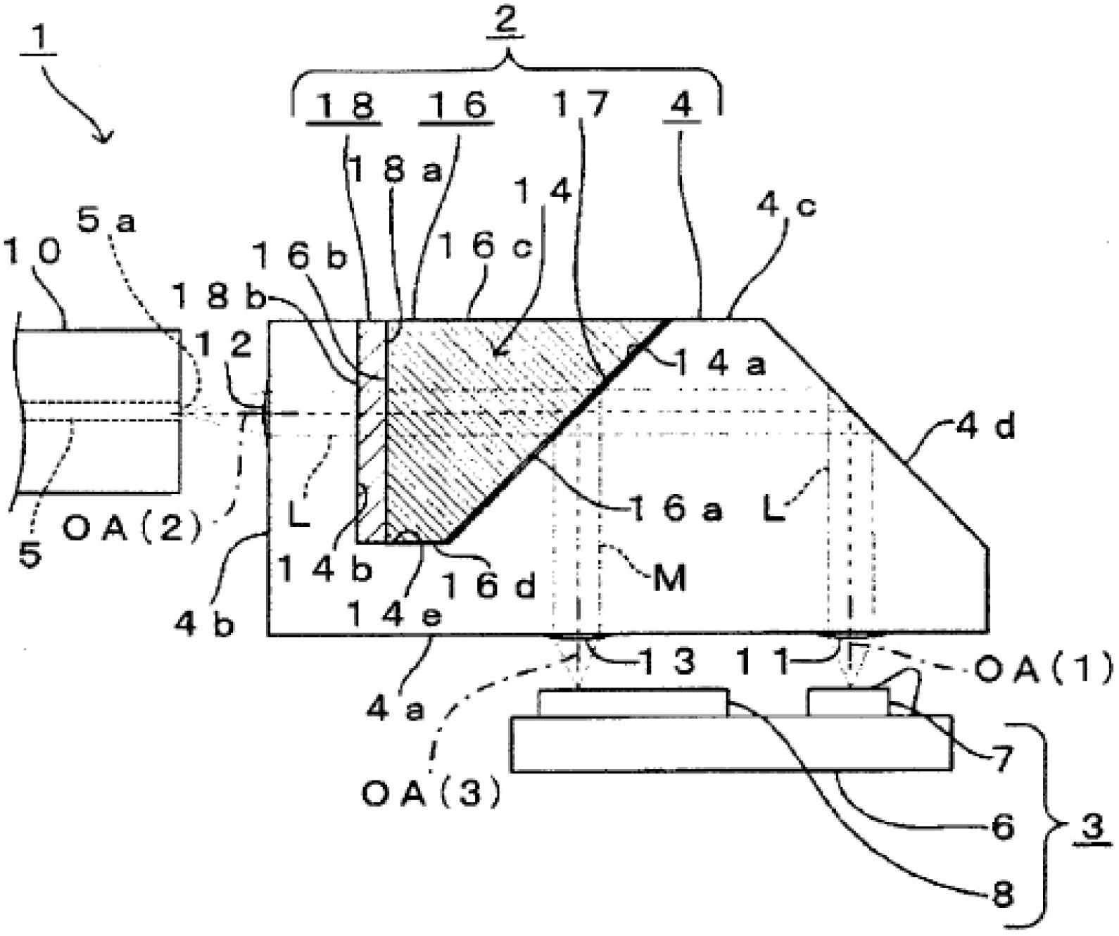 Lens array and optical module provided therewith