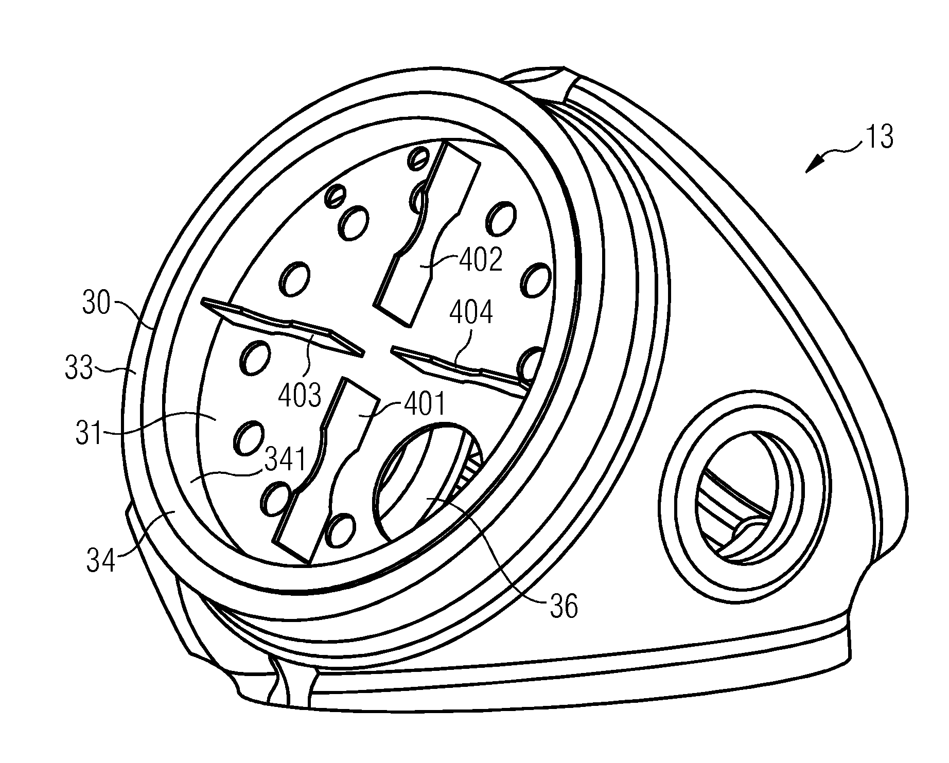 Reinforced pitch bearing of a wind turbine