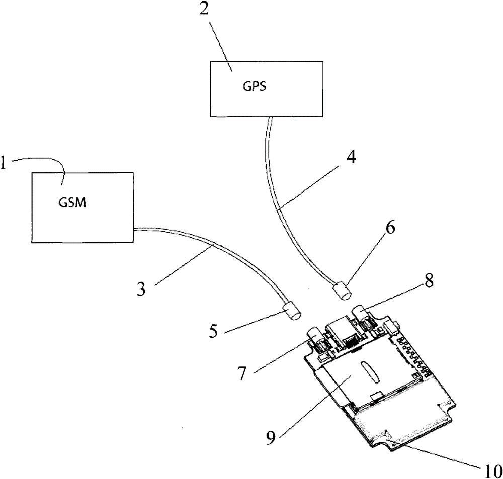 Miniature GPS (global positioning system) tracking and positioning instrument