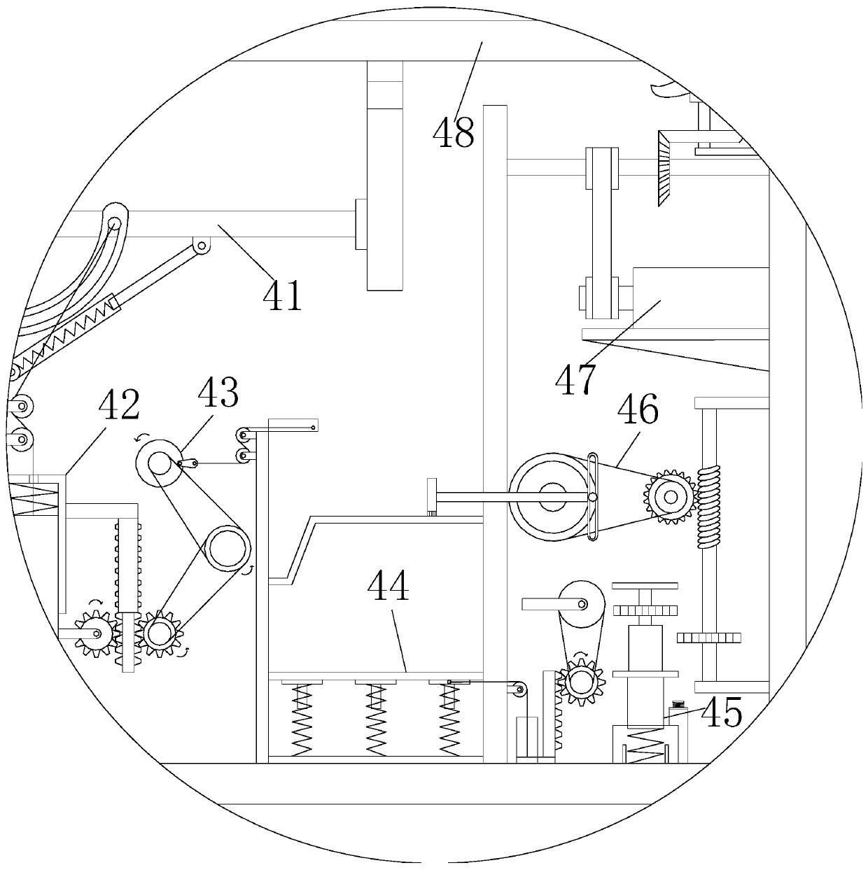 A circuit board automatic milling machine