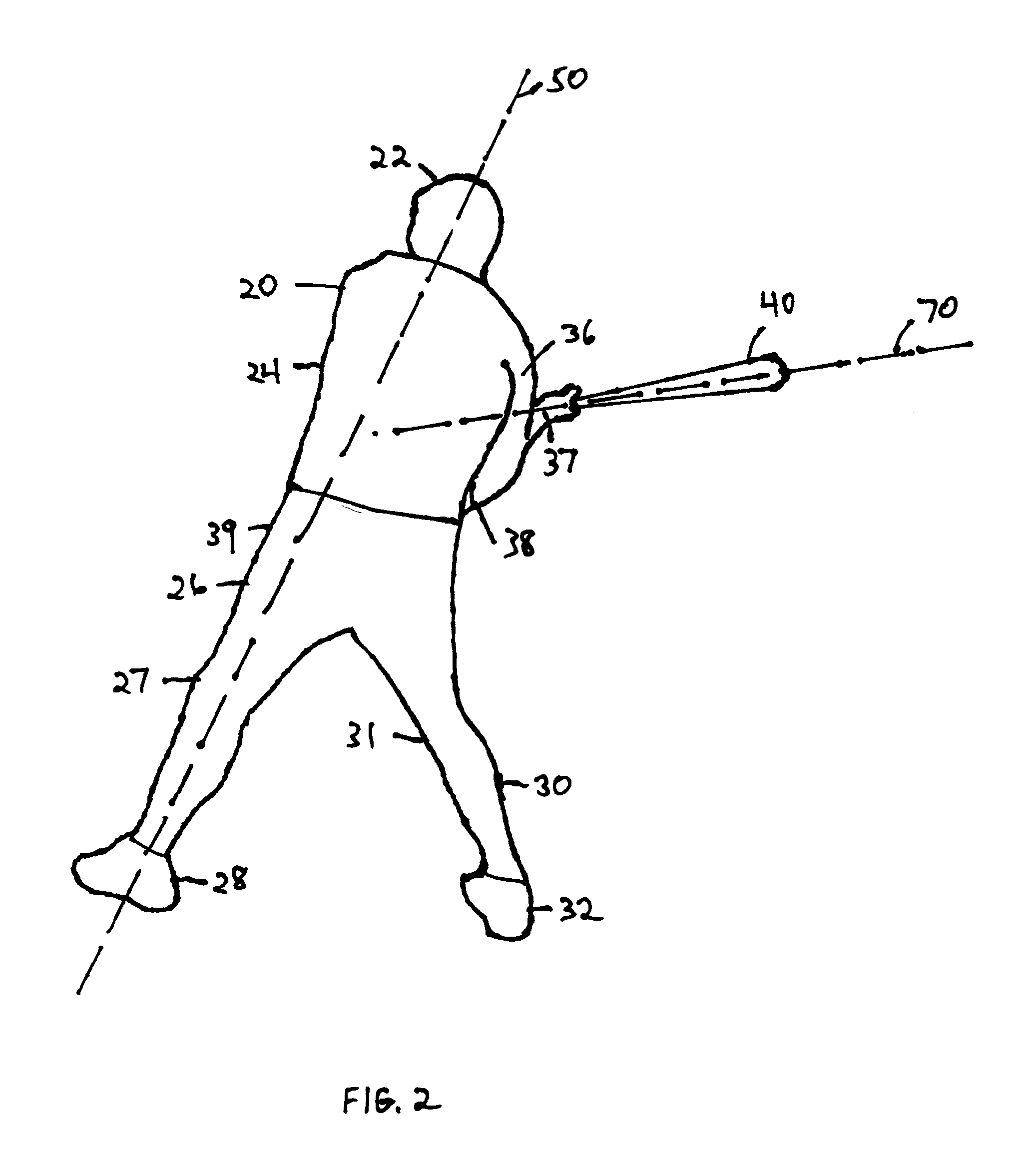 Method for pivotally swinging and hitting an object