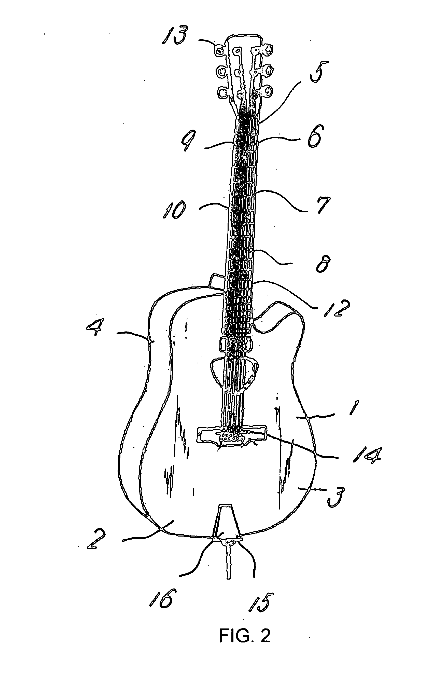 Method of processing sounds from stringed instrument and pickup device for the same