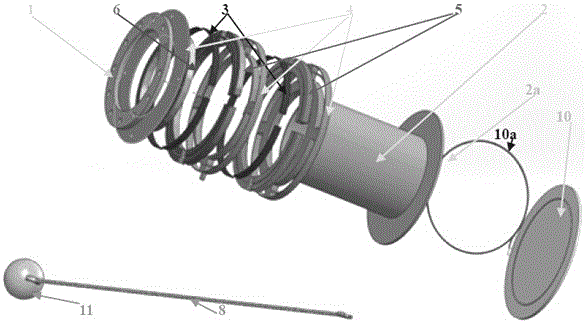 Passive permanent magnetic valve for emergent tide storage for water intake in nuclear industry