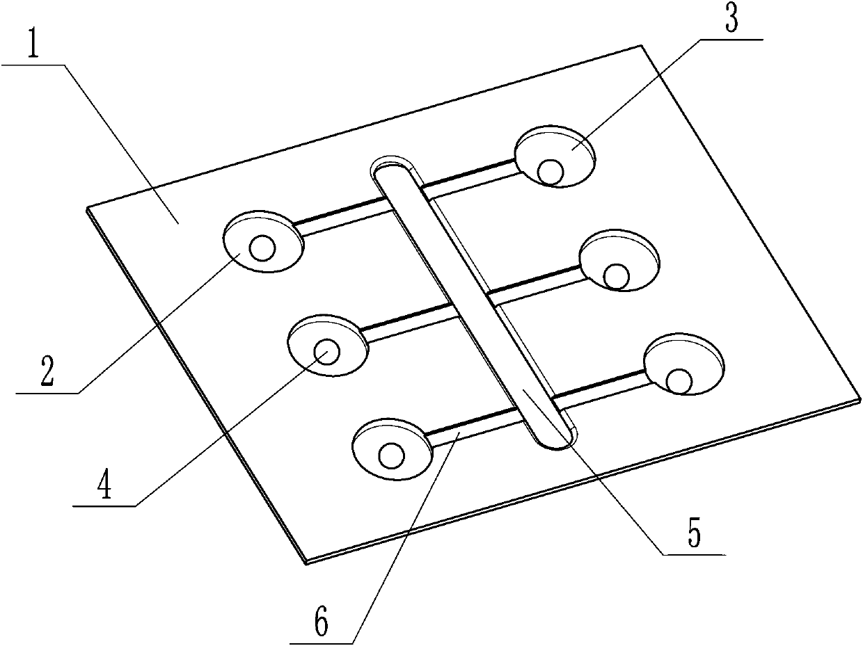 Casset based on solid-phase type quick blood grouping and grouping method