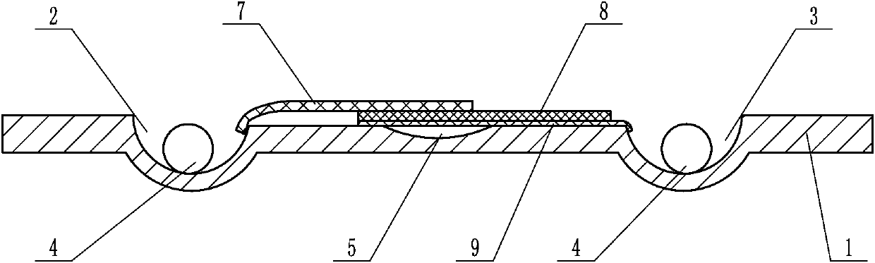 Casset based on solid-phase type quick blood grouping and grouping method