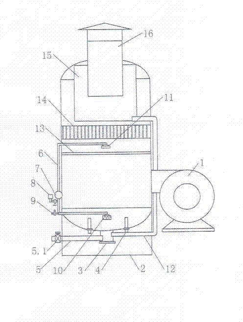 Paint mist purification treatment device