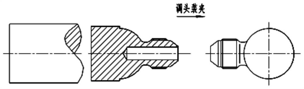 Numerically controlled lathe clamp assembly for machining rotary pipe joints with balls and machining method thereof