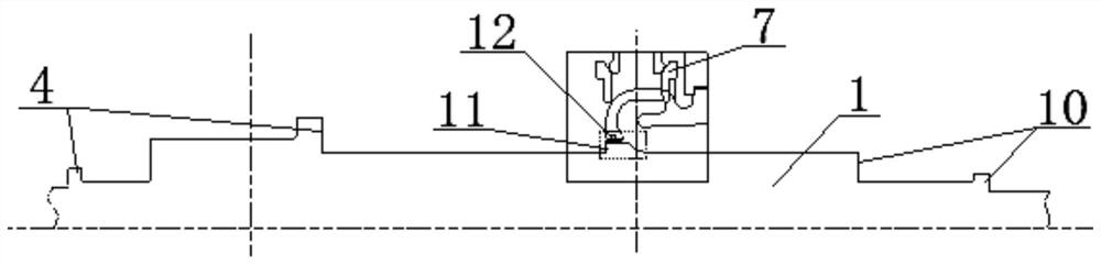 Axial thrust balancing structure and method for adjustable steam extraction type steam turbine