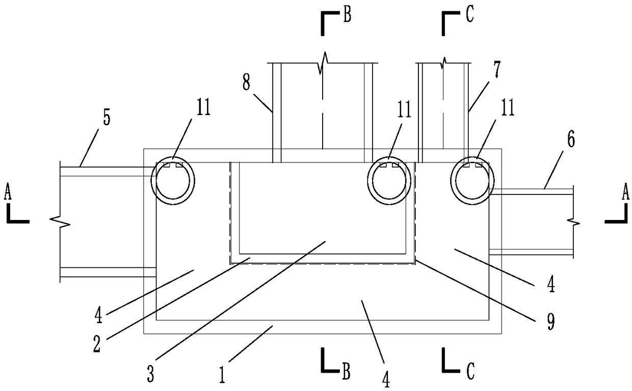 Flow dividing well