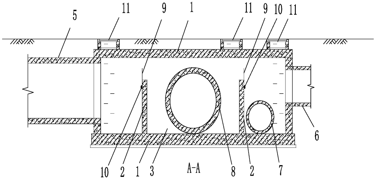 Flow dividing well