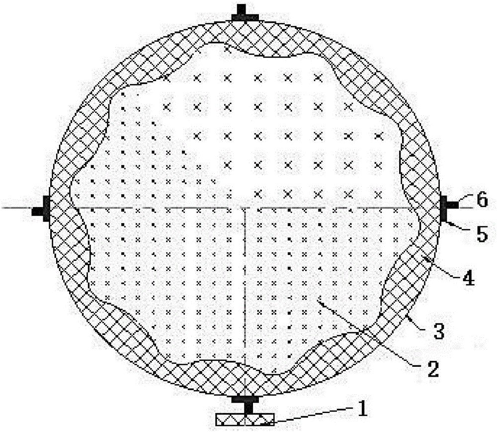 Device for monitoring coal position of coal mill through multiquadrant noise method